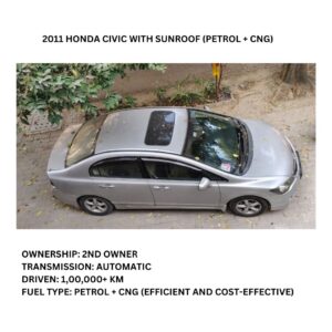 2011 Honda Civic with Sunroof (Petrol + CNG)