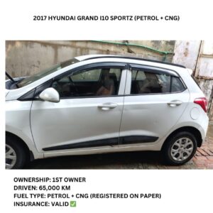 2017 Hyundai Grand i10 Sportz (Petrol + CNG)